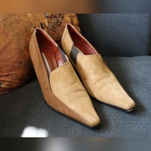 Donald Pliner Camel suede booties